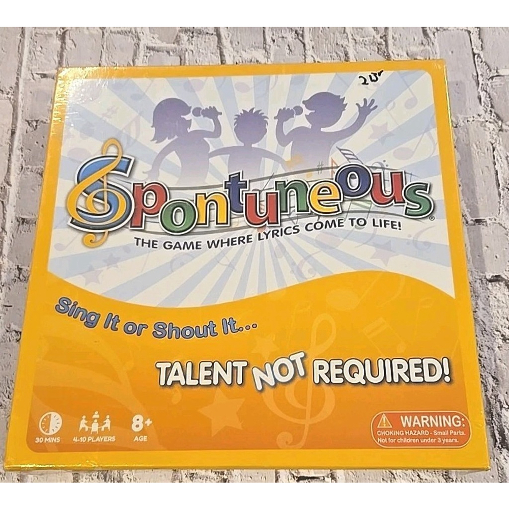 Spontuneous The Song Game - Yellow, Factory Sealed, Ages 8+